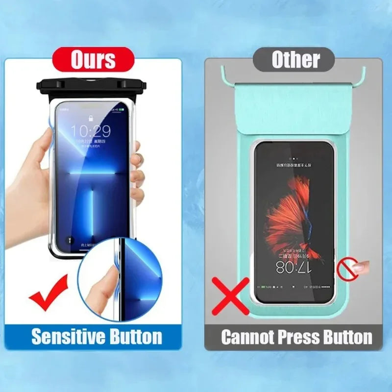 Waterproof underwater phone pouch for swimming, view 2