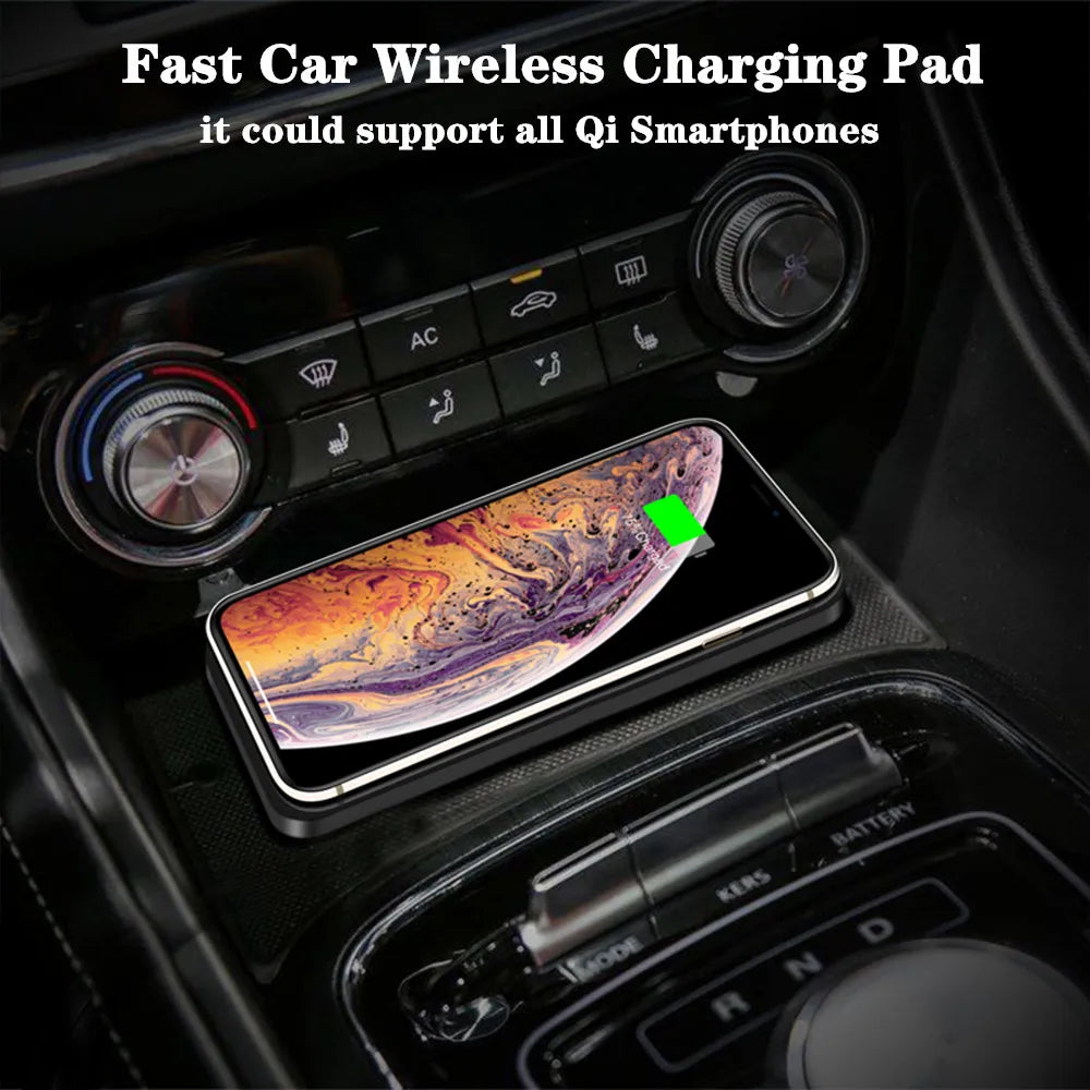 15W car wireless charging pad, view 2