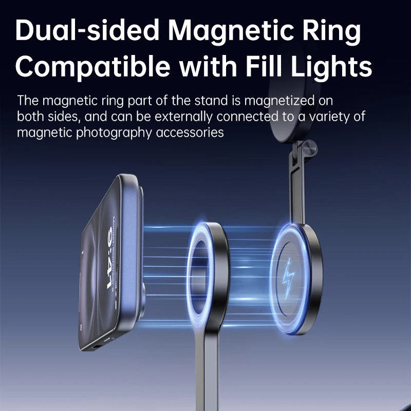 Magnetic selfie stick tripod, view 6