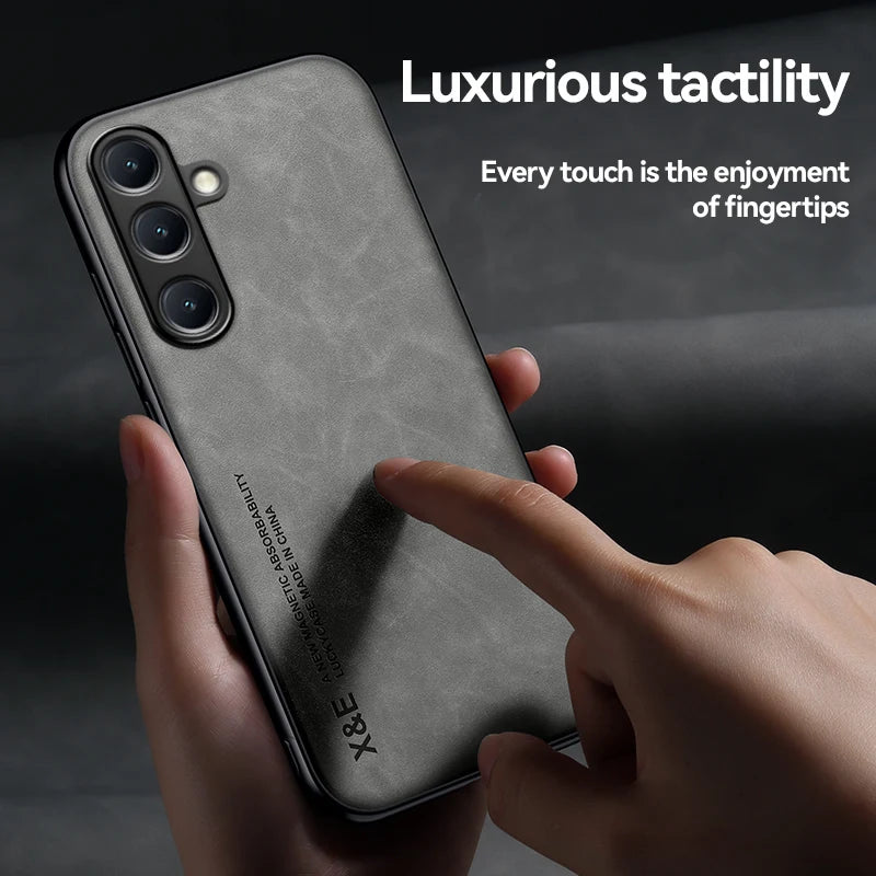 Ultra-thin leather case for Samsung Galaxy S21–S26, view 5