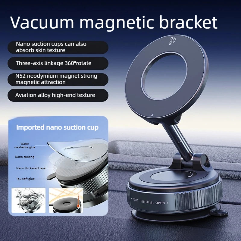 Magnetic dashboard car mount, black
