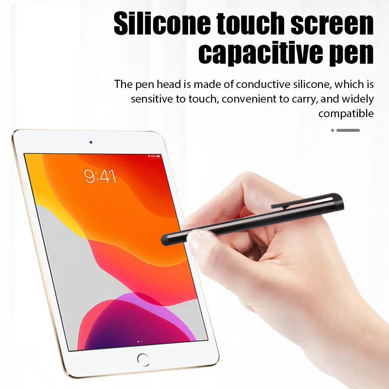 Universal capacitive stylus pens with rubber tip, 10-pack, view 3