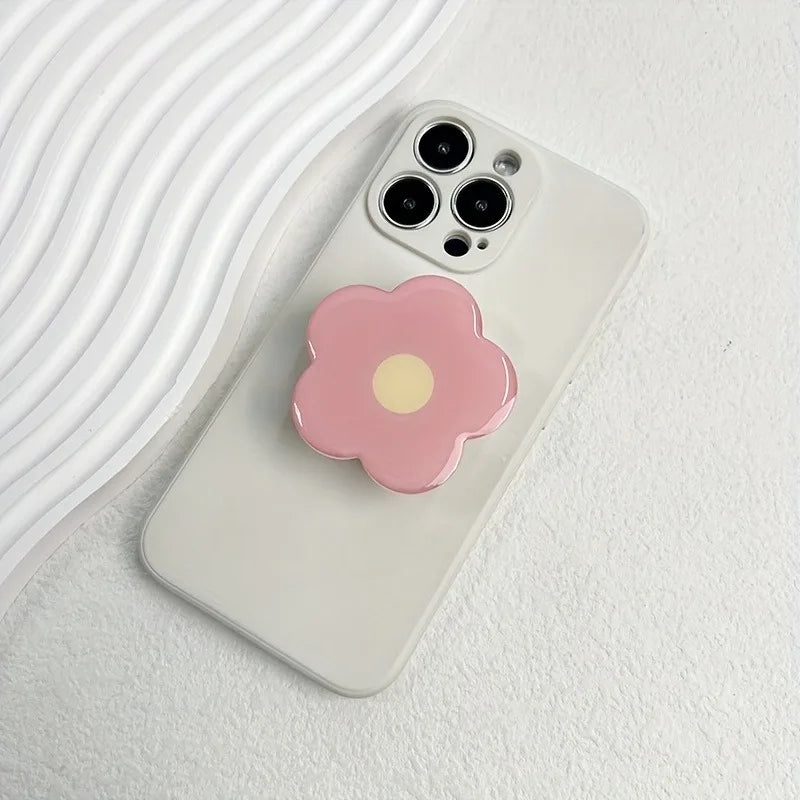 Clear flower expandable phone grip and stand, view 8