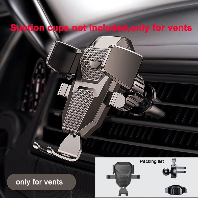 Suction cup car phone holder, black