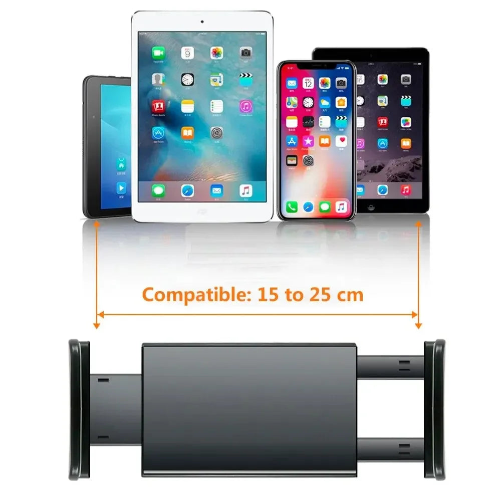 Adjustable tripod tablet floor stand with 360° rotating holder, view 6