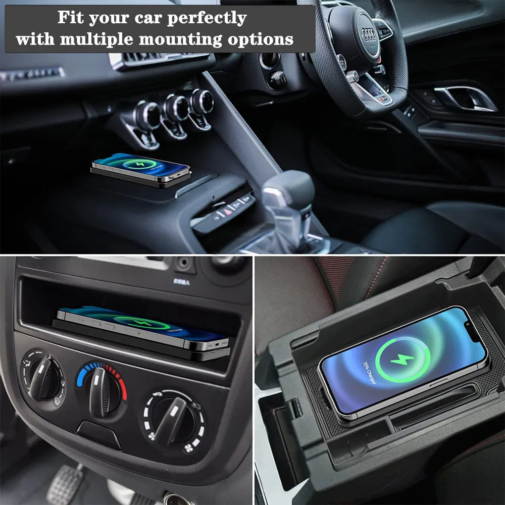 15W car wireless charging pad, view 6