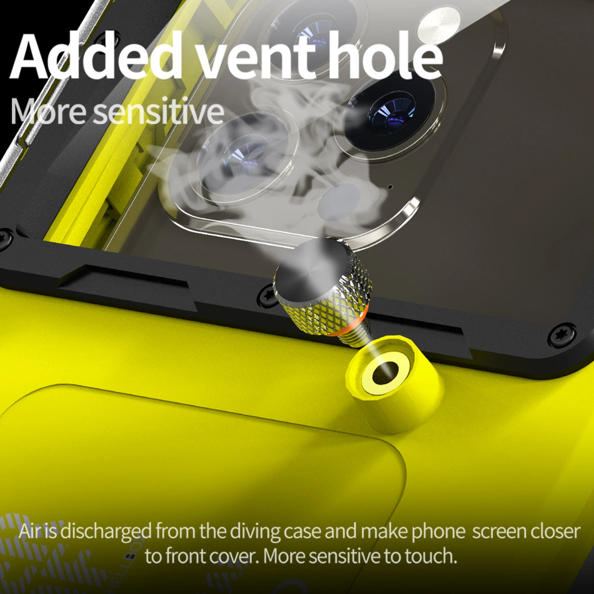 IP68 waterproof phone case for diving, up to 6.9 inch, view 6