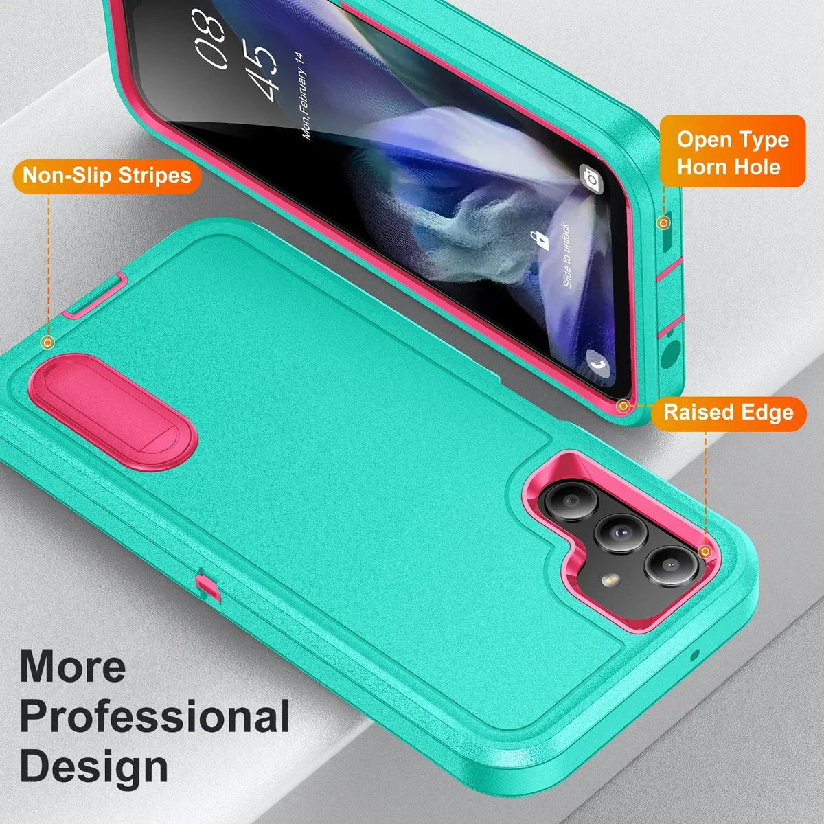Anti-shock protective case with holder for Samsung Galaxy S and A series, view 6