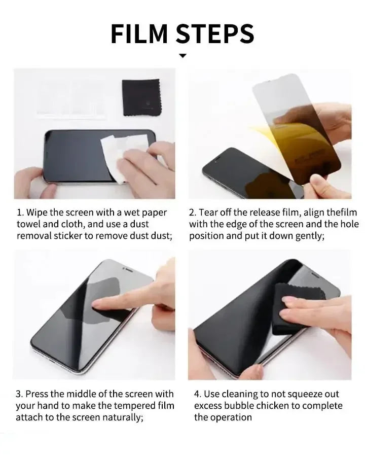 Full-cover privacy screen protector for iPhone 7–17, view 7