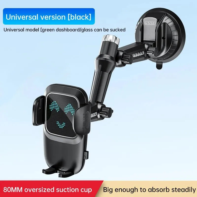Suction cup car phone holder, black