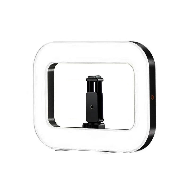 Portable handheld LED ring light for live streaming, view 7