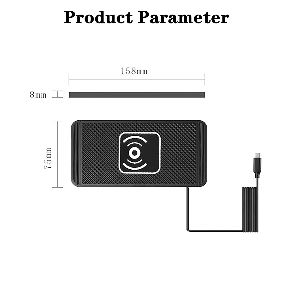 15W car wireless charging pad, view 8