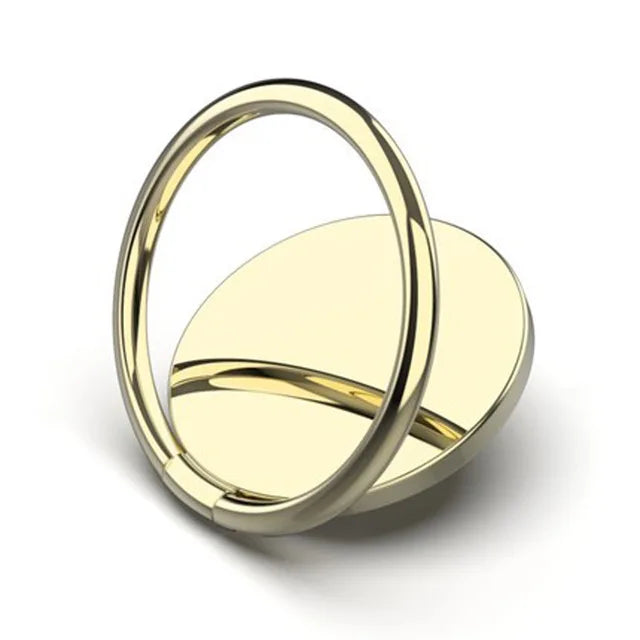 360° rotating metal finger ring holder, gold