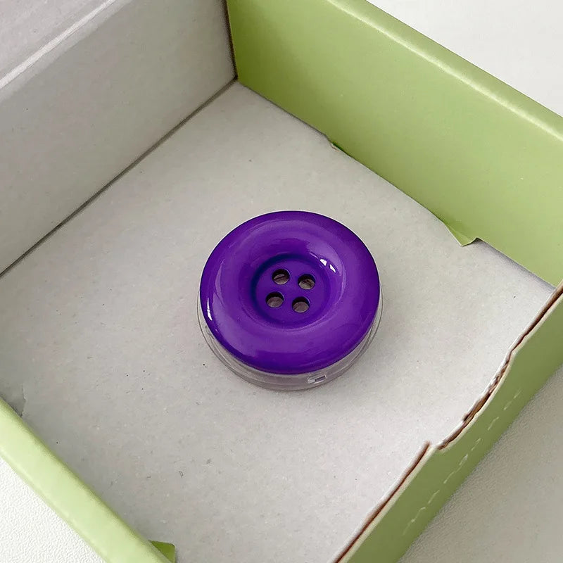 3D cute button folding phone grip and stand, view 11