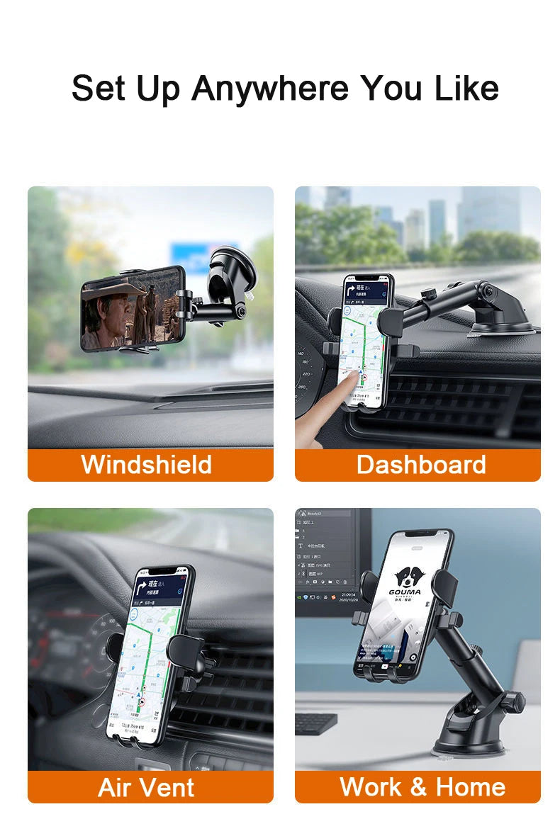 Suction cup car phone holder, view 5