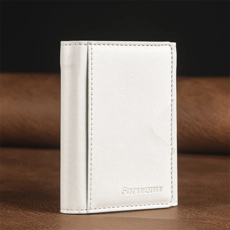 Detachable magnetic wallet case, white