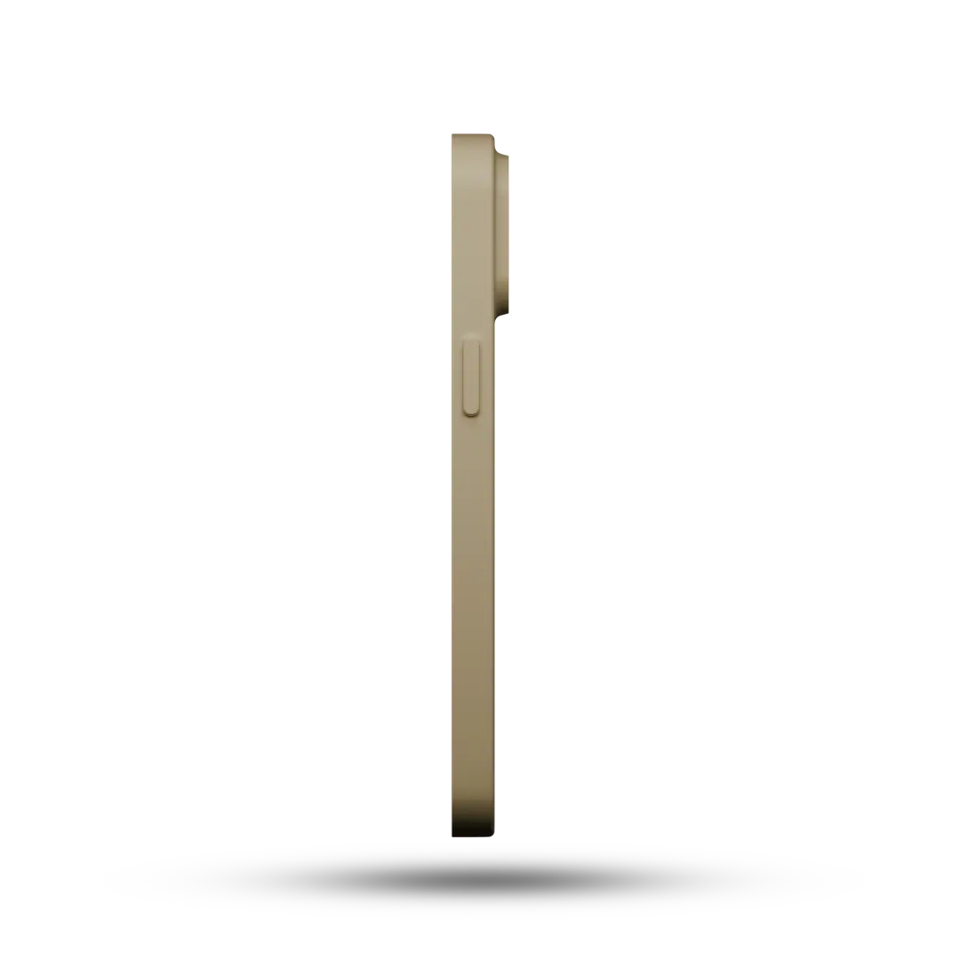 Side view of Gold Thin Phone Case