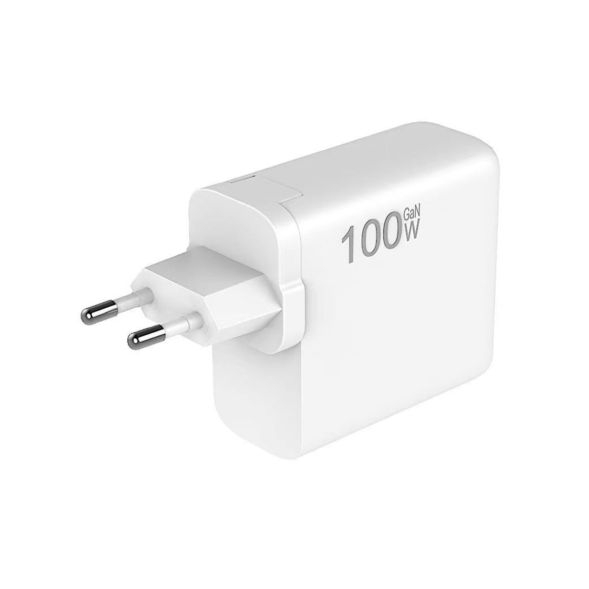 100W GaN USB-C wall charger, white, EU plug