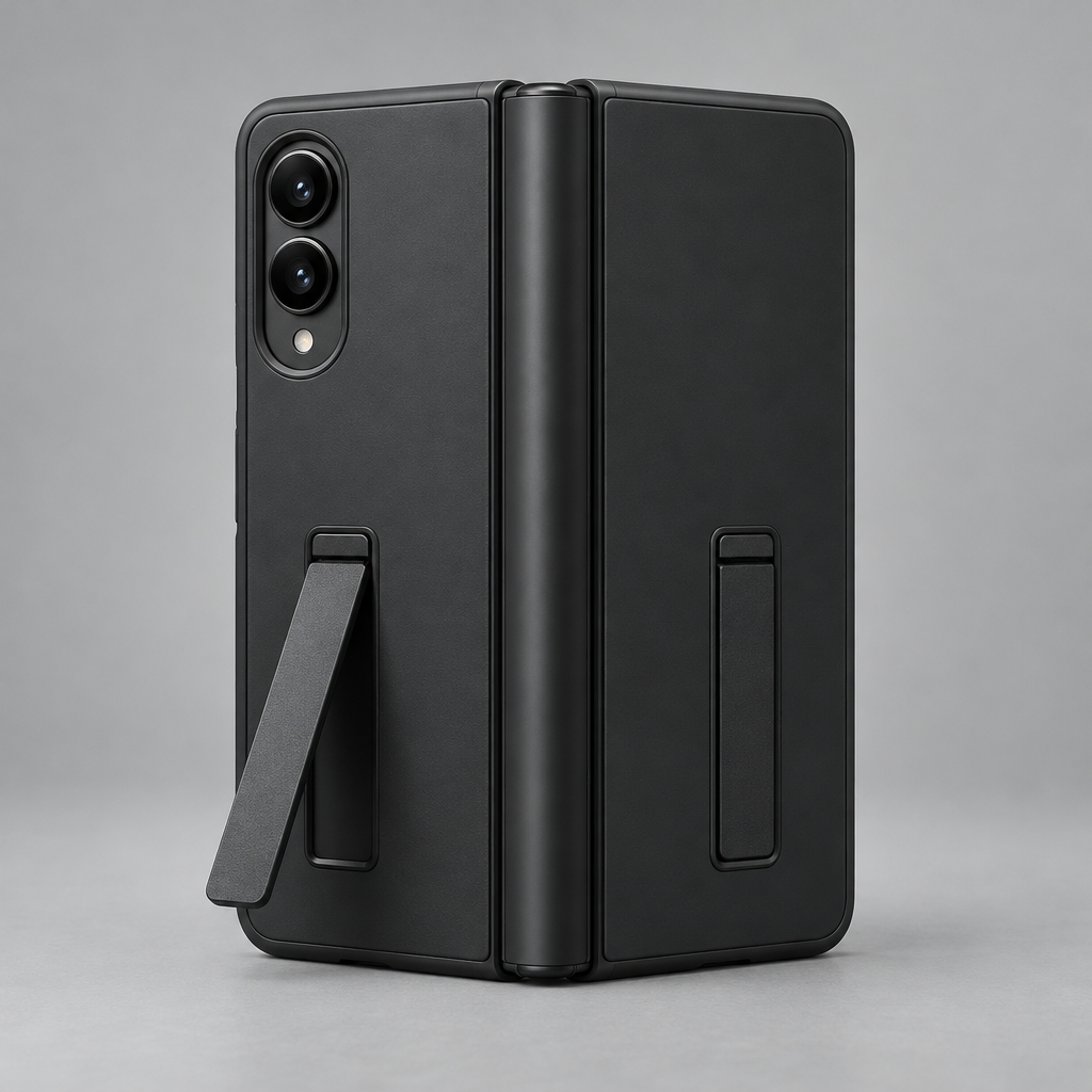 Hinge-Guard Dual-Stand Case – iPhone Duo — back view