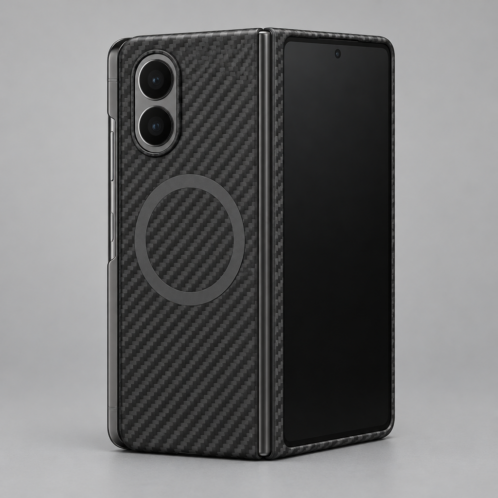 Carbon Fibre MagSafe Case – iPhone Duo — back view