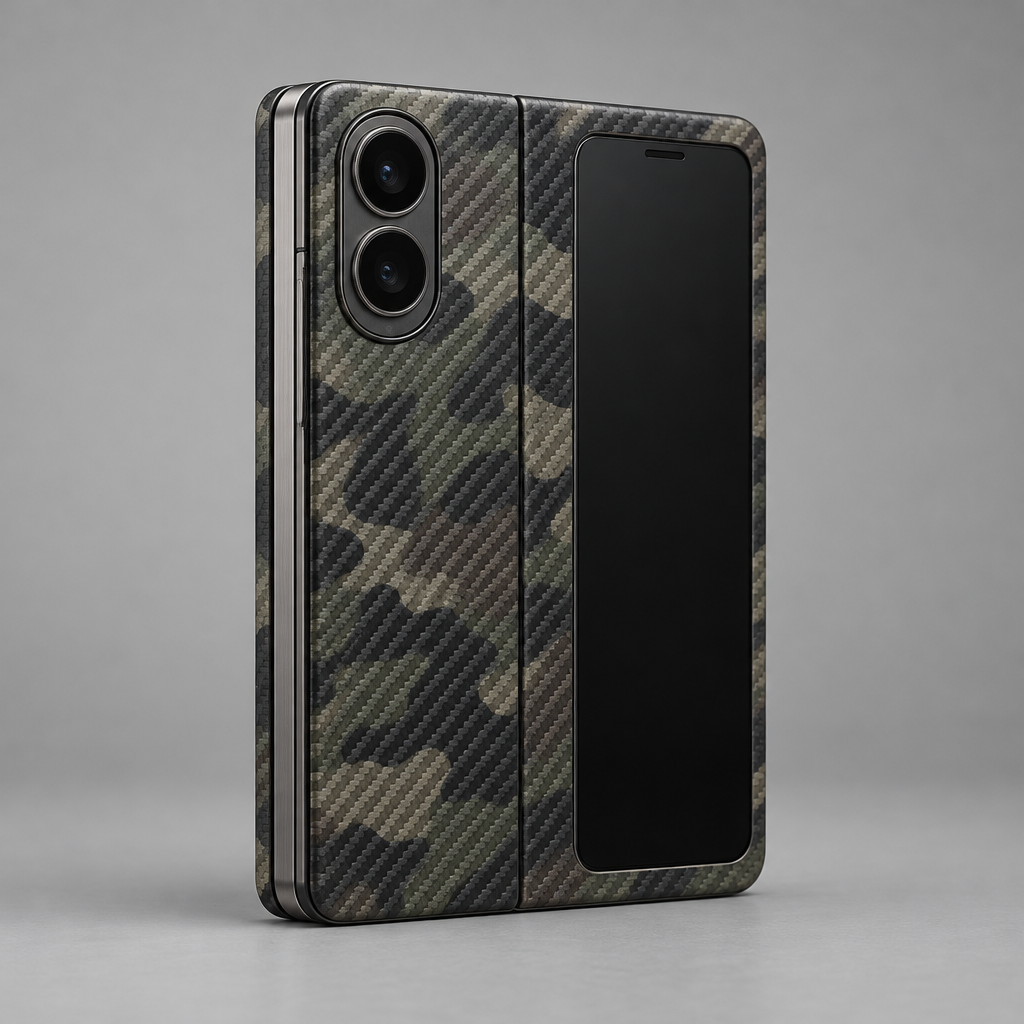 Camo Carbon Slim Case – iPhone Duo — back view