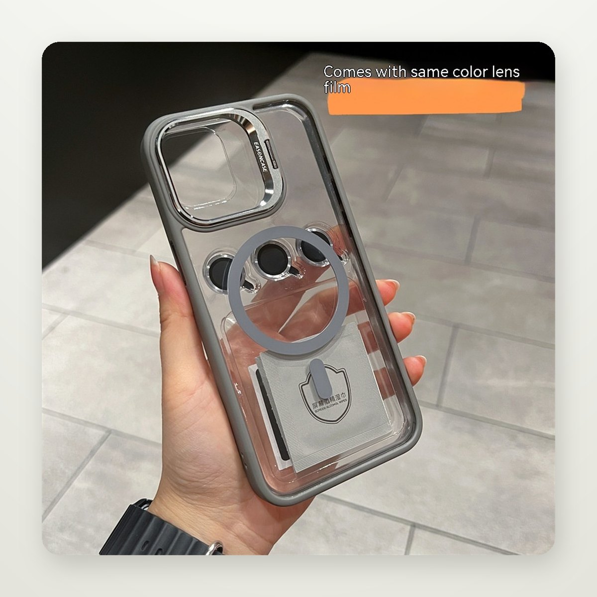Hidden Lens Stand MagSafe Case for iPhone 16 Series