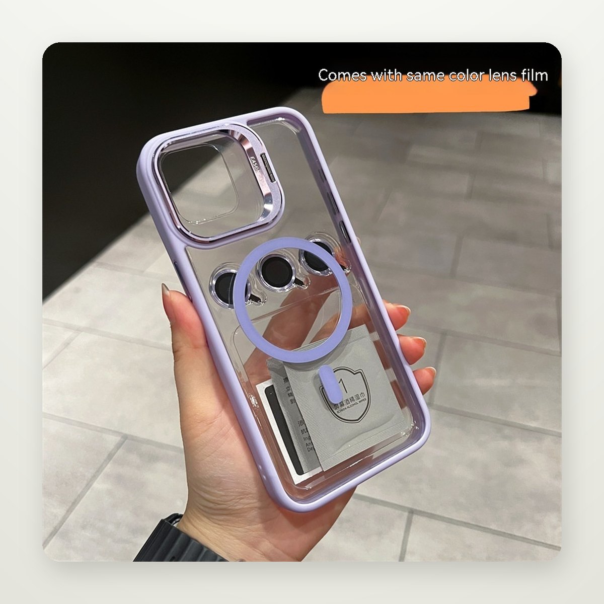 Hidden Lens Stand MagSafe Case for iPhone 16 Series
