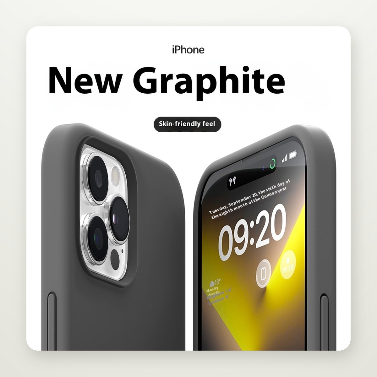 Soft-Touch Liquid Silicone Case for iPhone 15 & 16 Series