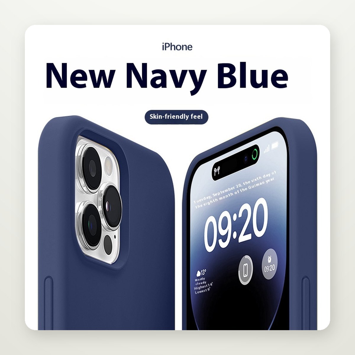 Soft-Touch Liquid Silicone Case for iPhone 15 & 16 Series