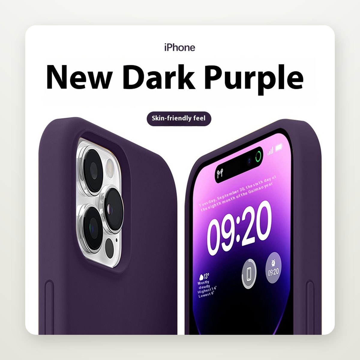 Soft-Touch Liquid Silicone Case for iPhone 15 & 16 Series