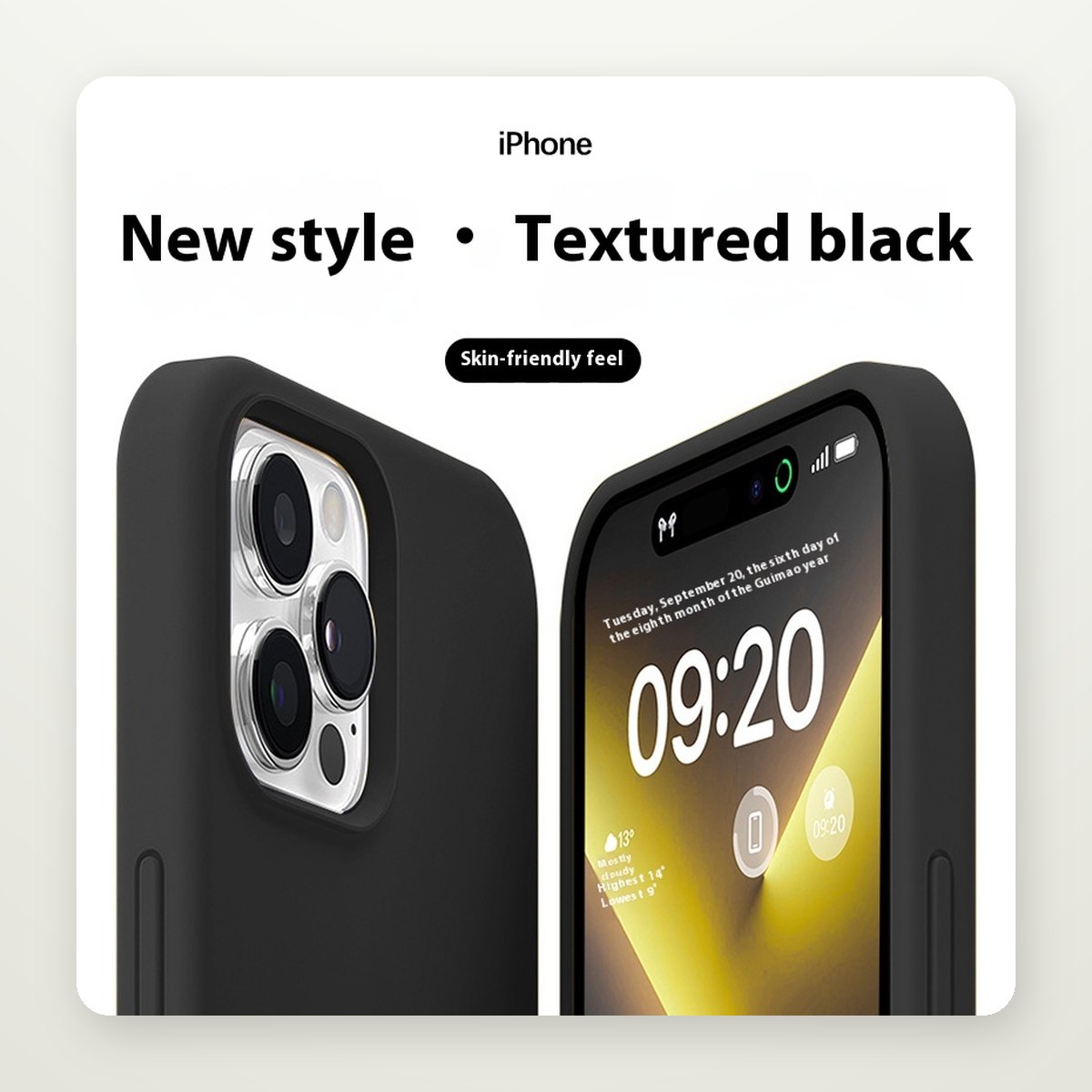 Soft-Touch Liquid Silicone Case for iPhone 15 & 16 Series