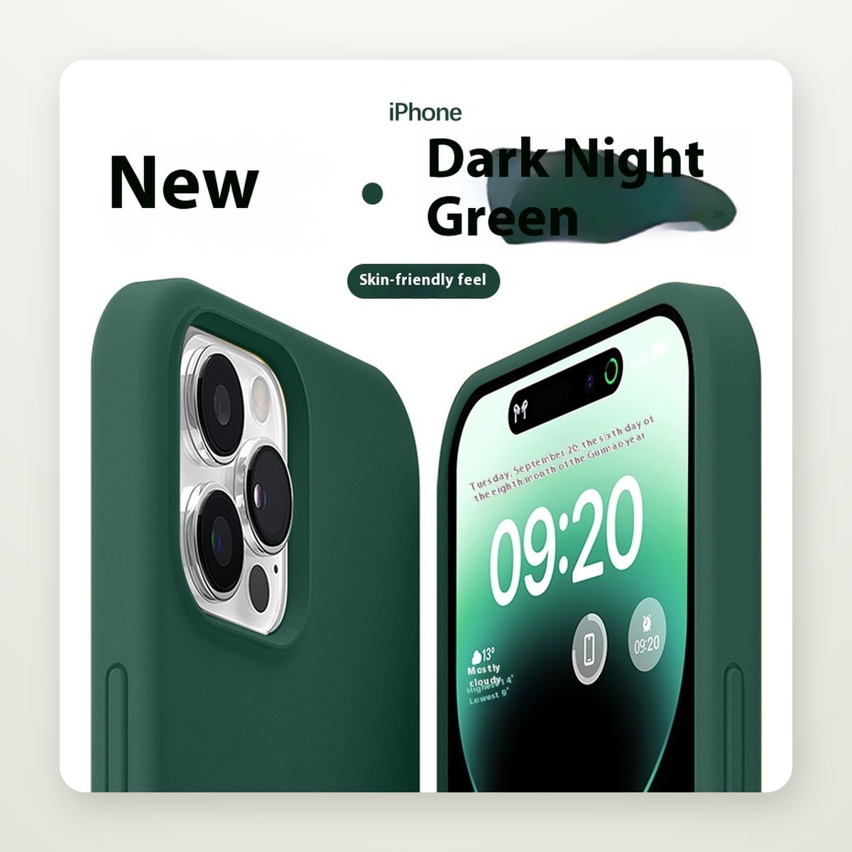 Soft-Touch Liquid Silicone Case for iPhone 15 & 16 Series