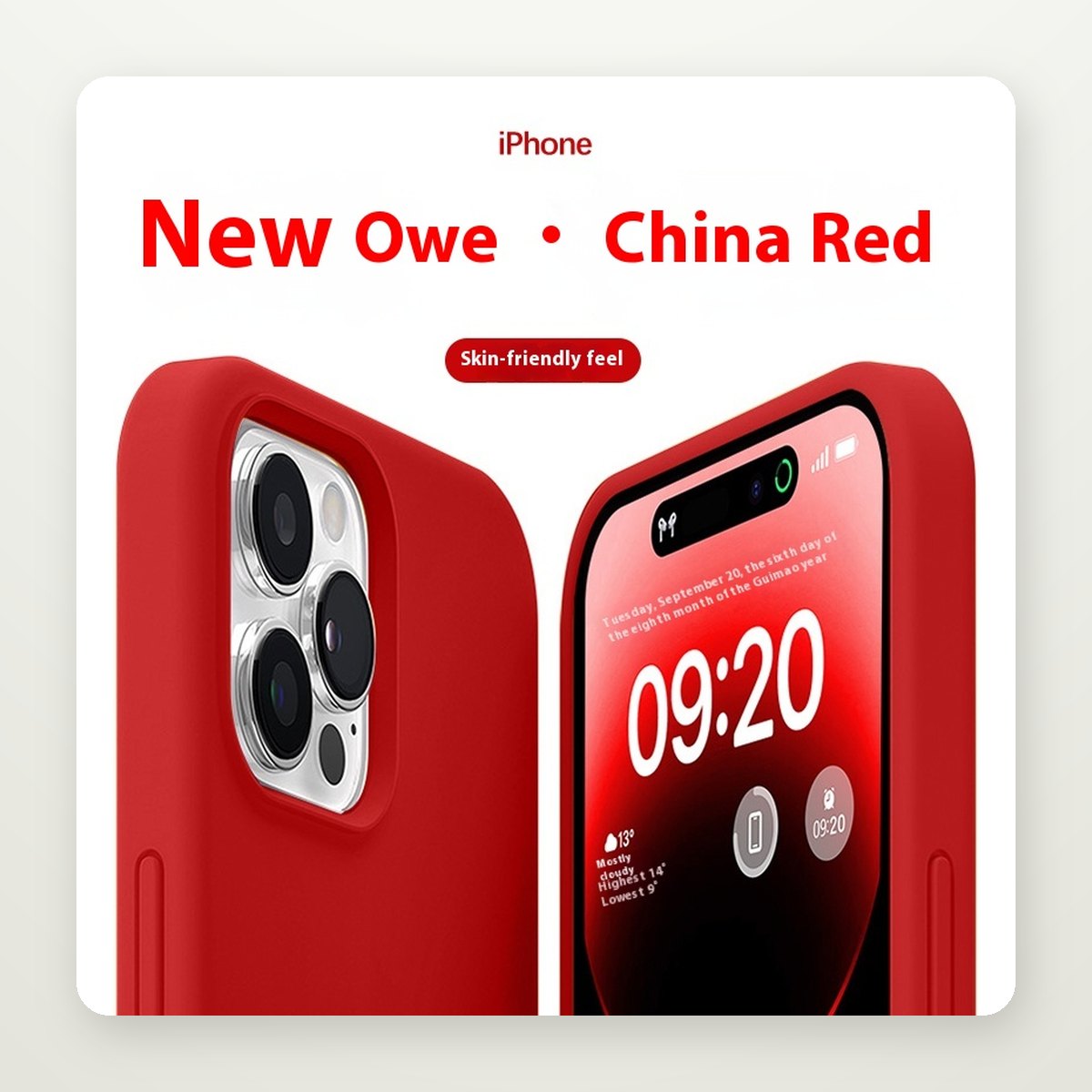 Soft-Touch Liquid Silicone Case for iPhone 15 & 16 Series