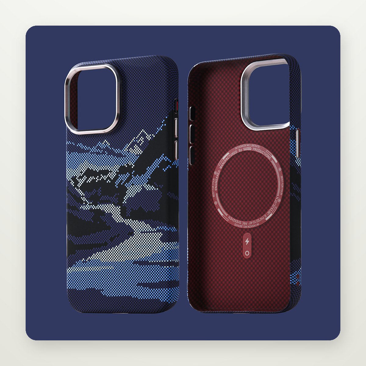 Mountain Ridge Twill MagSafe Case for iPhone 13–16