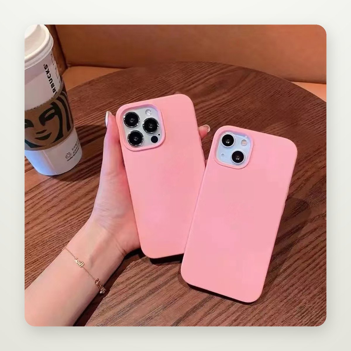 All-Around Frosted Silicone Case for iPhone 13–16