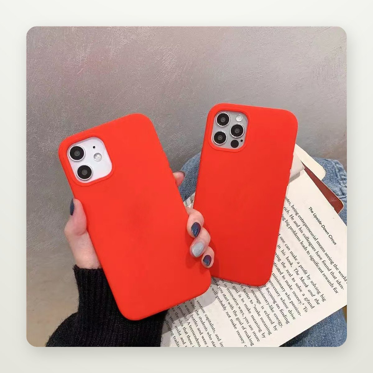All-Around Frosted Silicone Case for iPhone 13–16