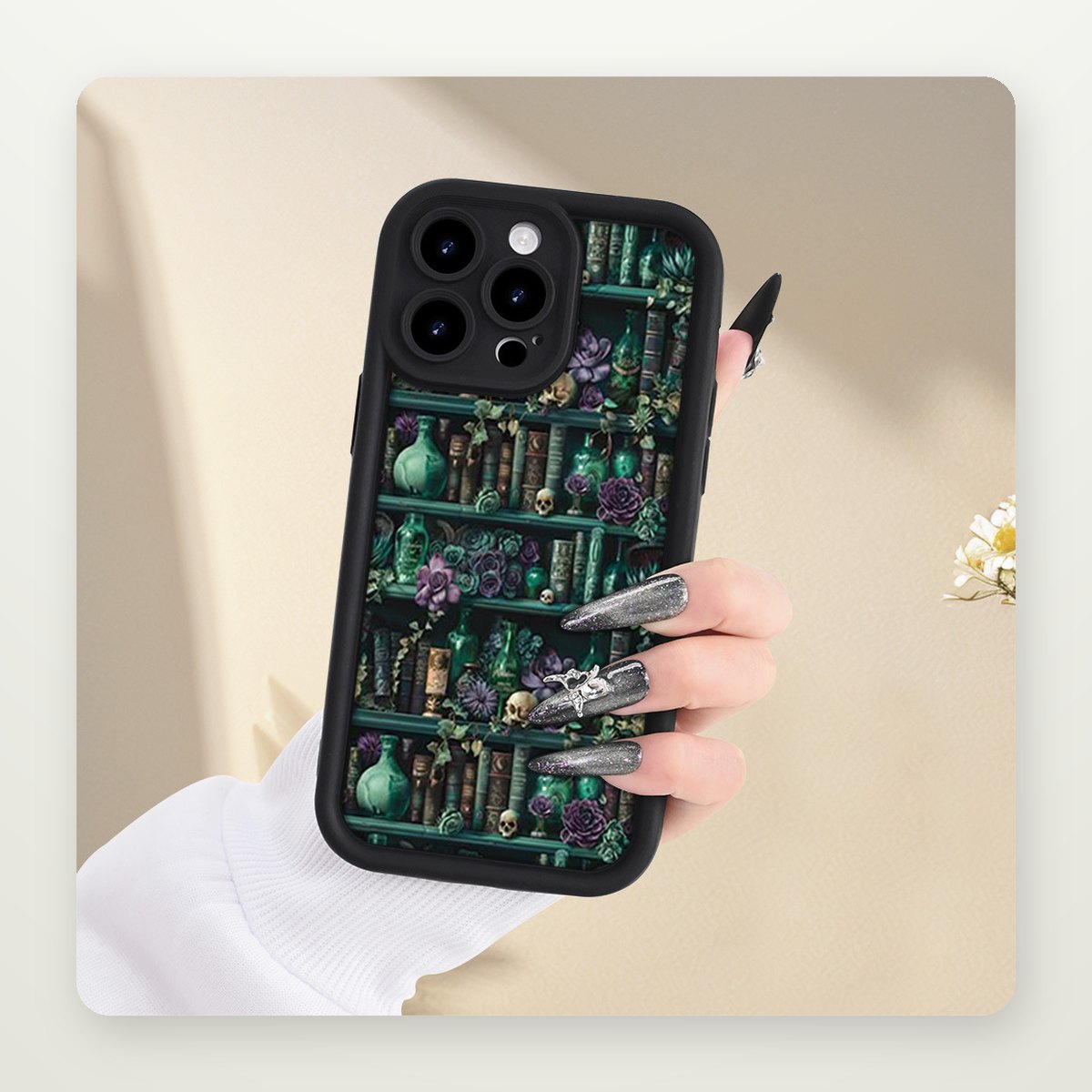 Monster Print Lens-Cover Soft Case for iPhone 11–16