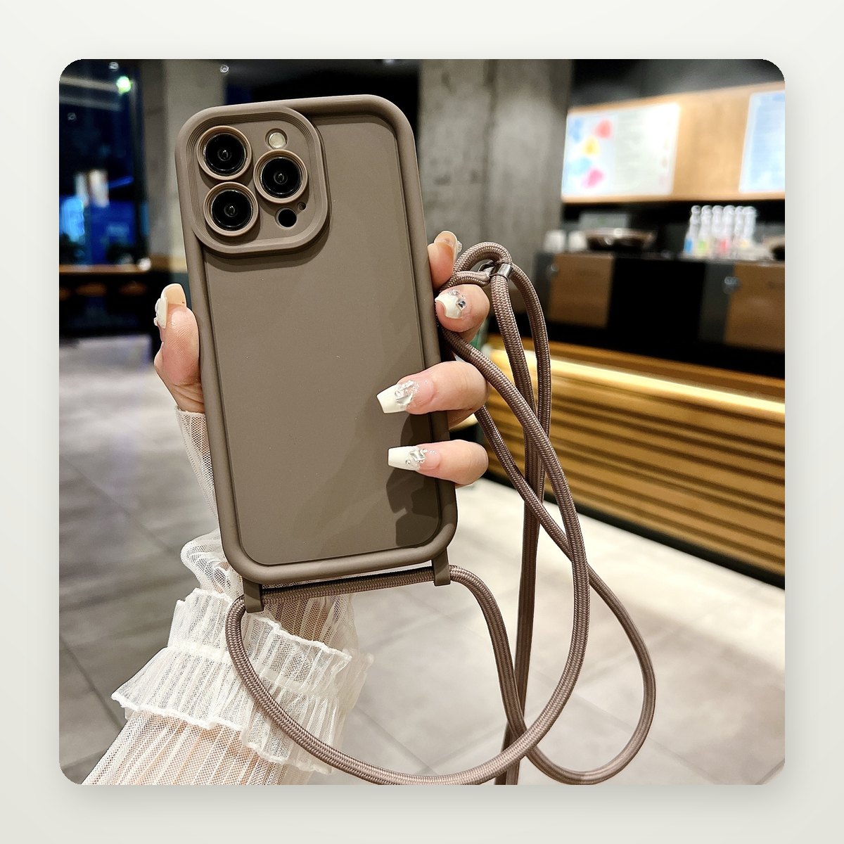 Crossbody Lanyard TPU Case for iPhone 11–16