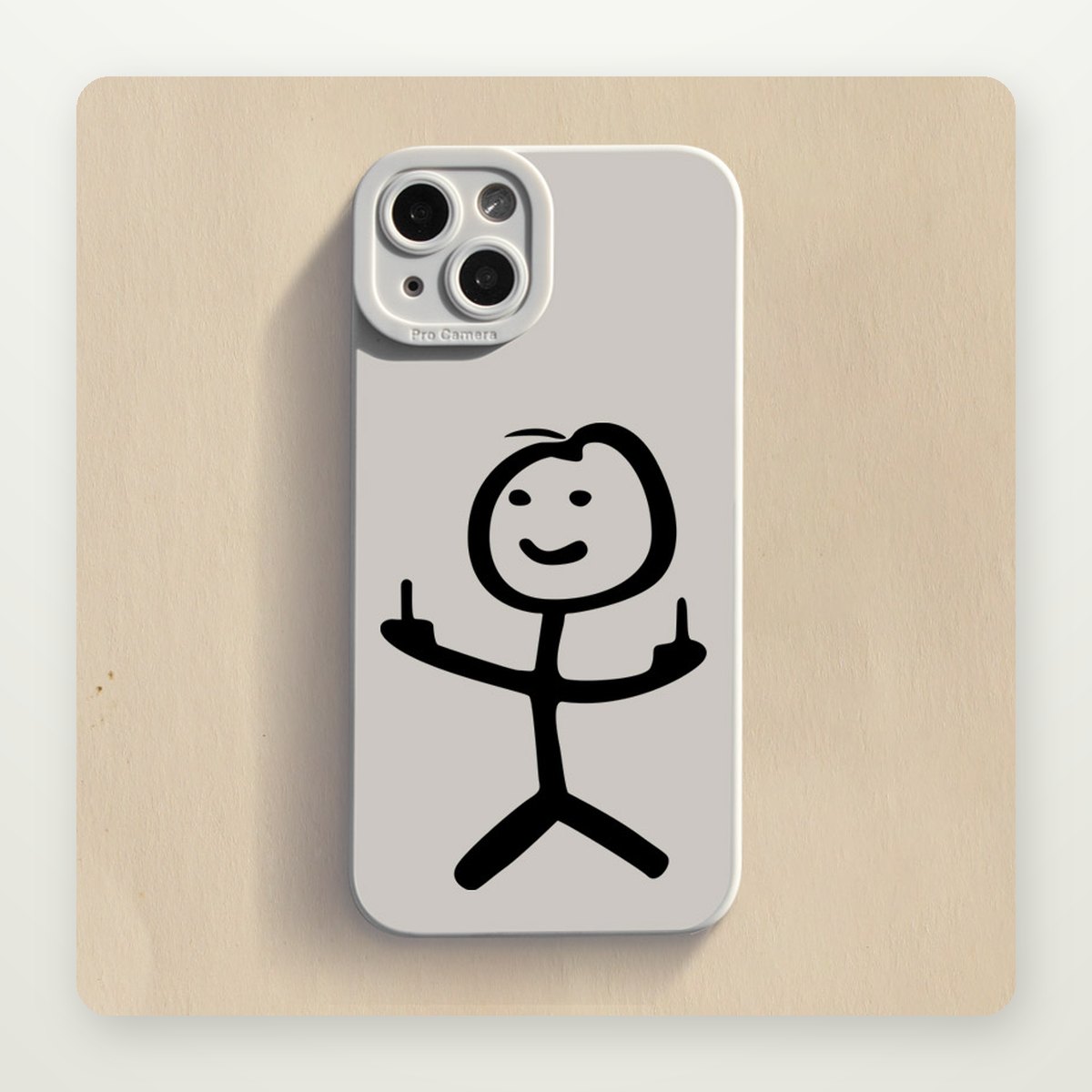 Hand Gesture Print Silicone Case for iPhone 12–16