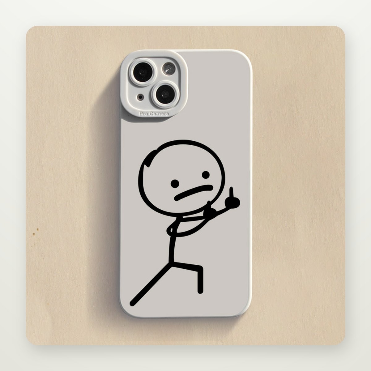 Hand Gesture Print Silicone Case for iPhone 12–16