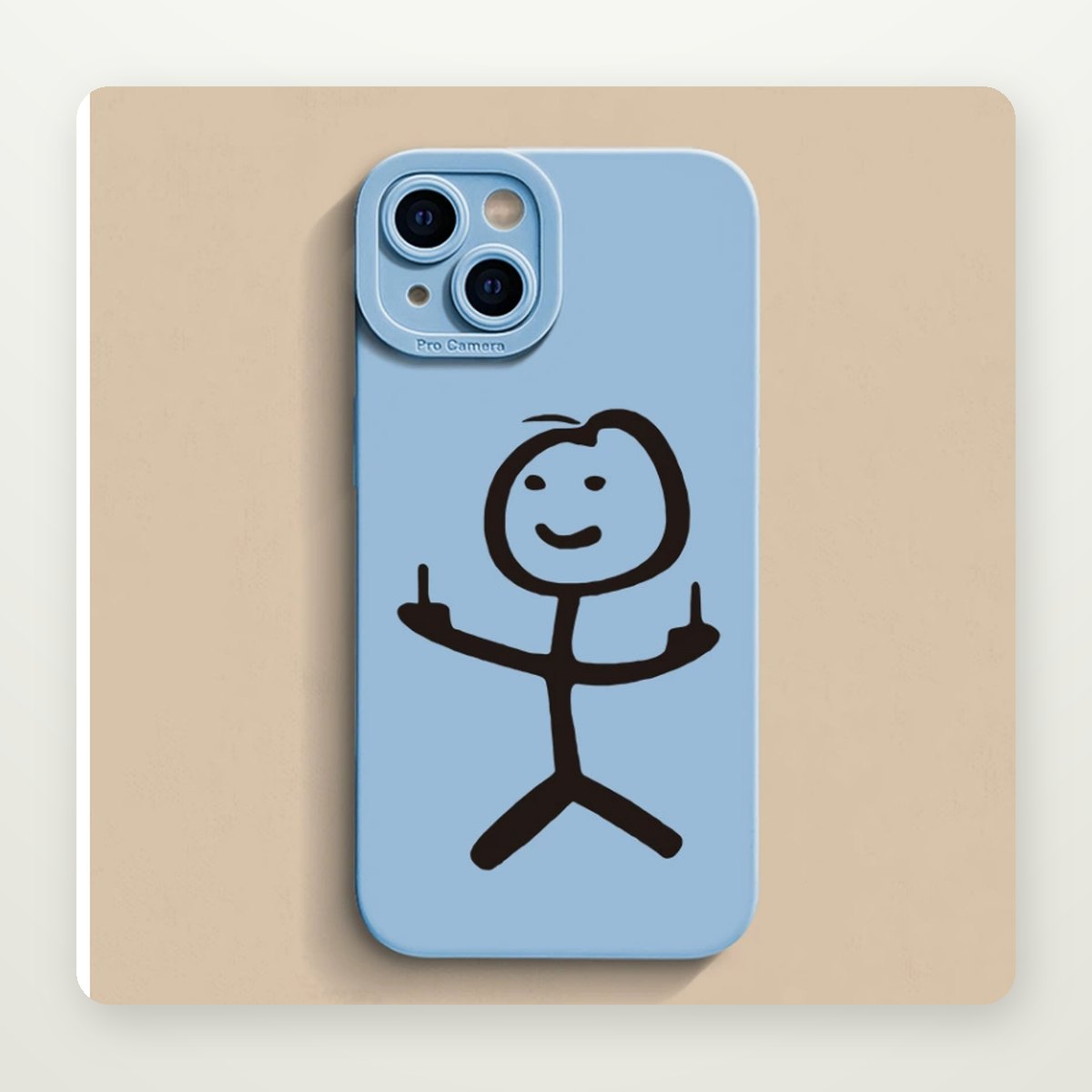 Hand Gesture Print Silicone Case for iPhone 12–16