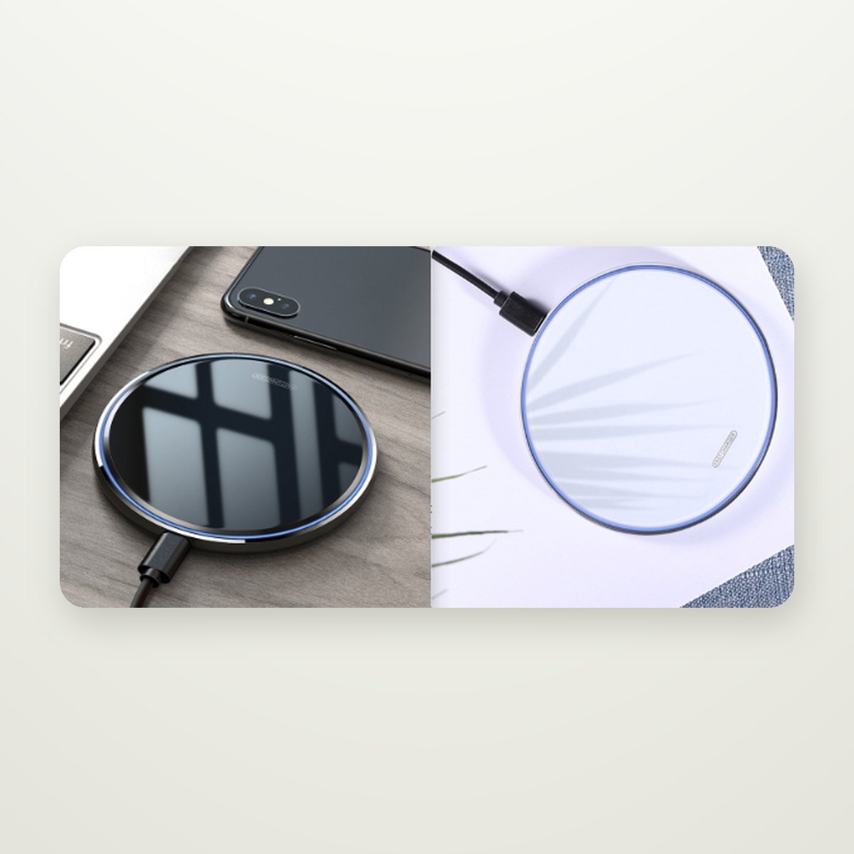 Mirror-Finish 10W Wireless Charging Pad