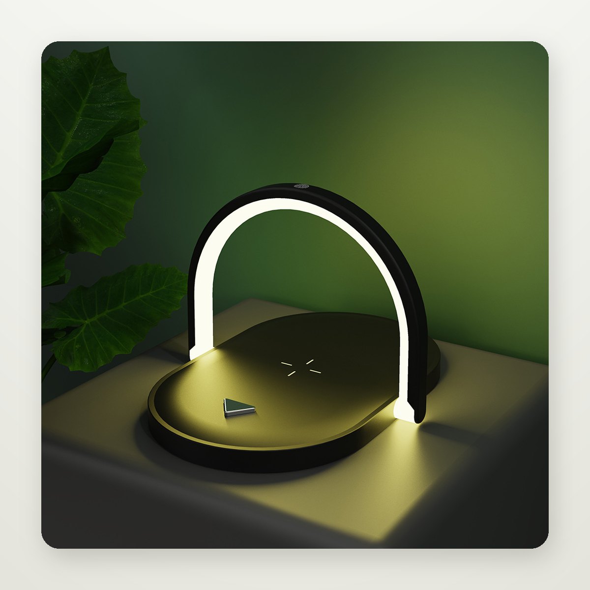 Foldable Night Light Wireless Charging Stand