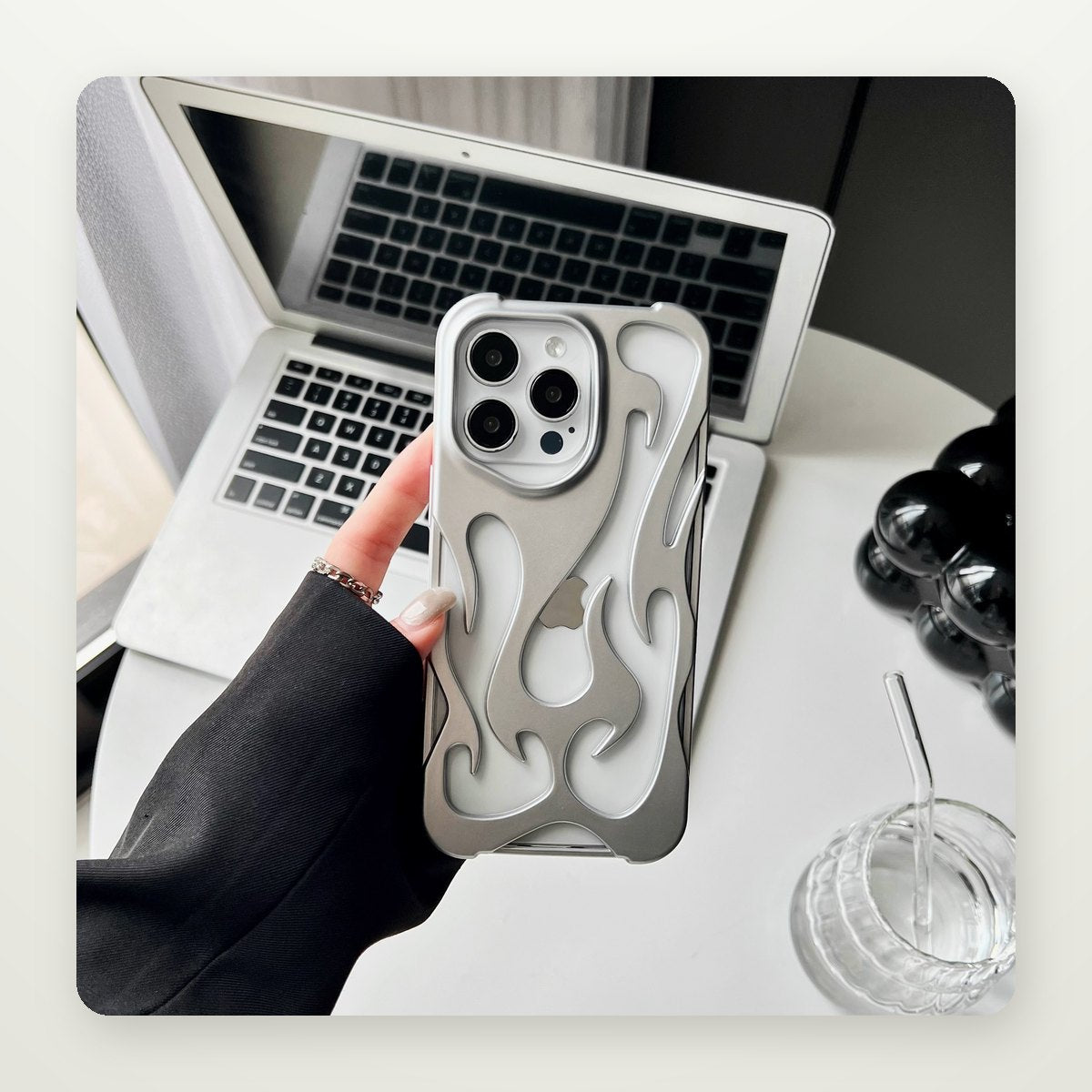 Hollow Flame Heat-Vent Case for iPhone 17 & iPhone Air
