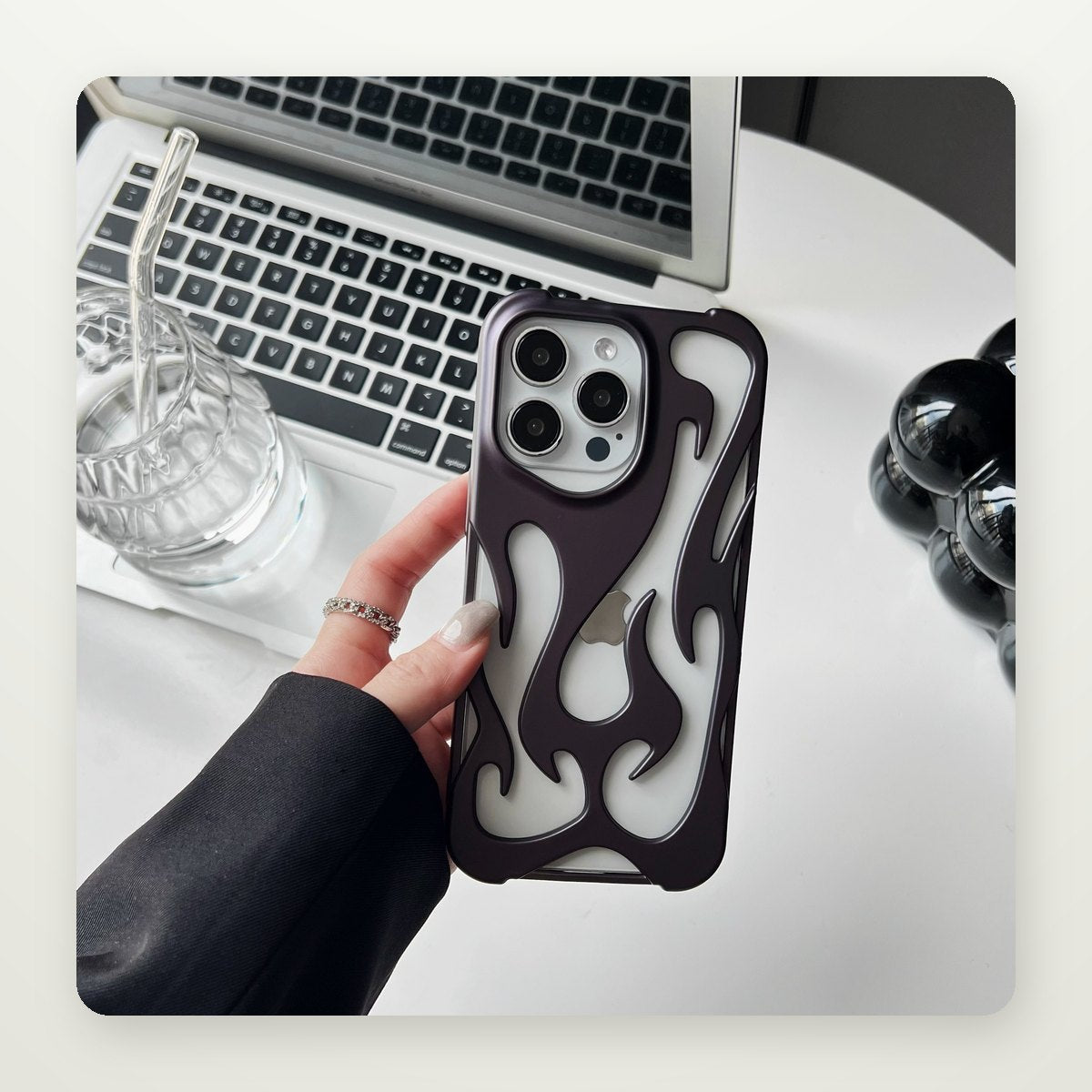 Hollow Flame Heat-Vent Case for iPhone 17 & iPhone Air