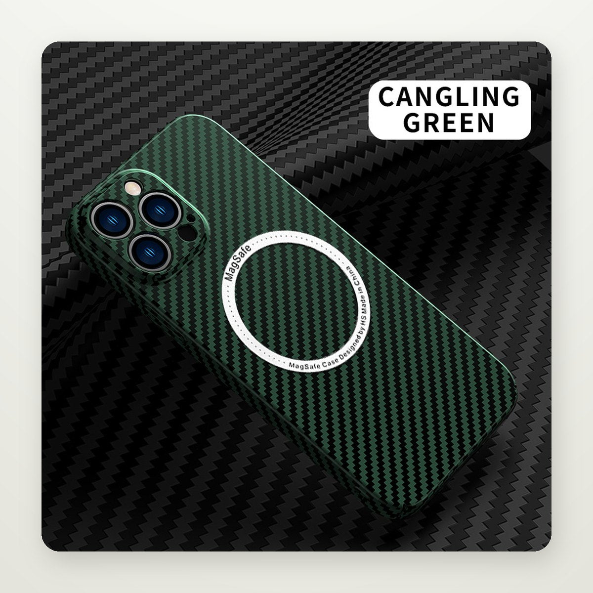 Carbon Fiber Pattern Case for iPhone 11–13 & 16 Plus