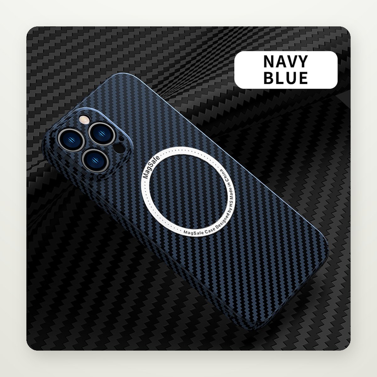 Carbon Fiber Pattern Case for iPhone 11–13 & 16 Plus