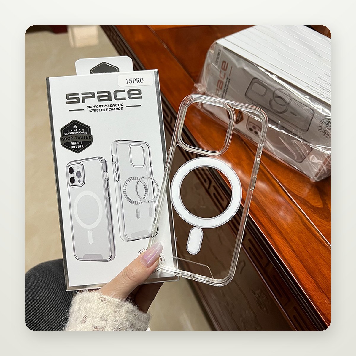 Crystal Clear MagSafe-Compatible Case for iPhone 11–17