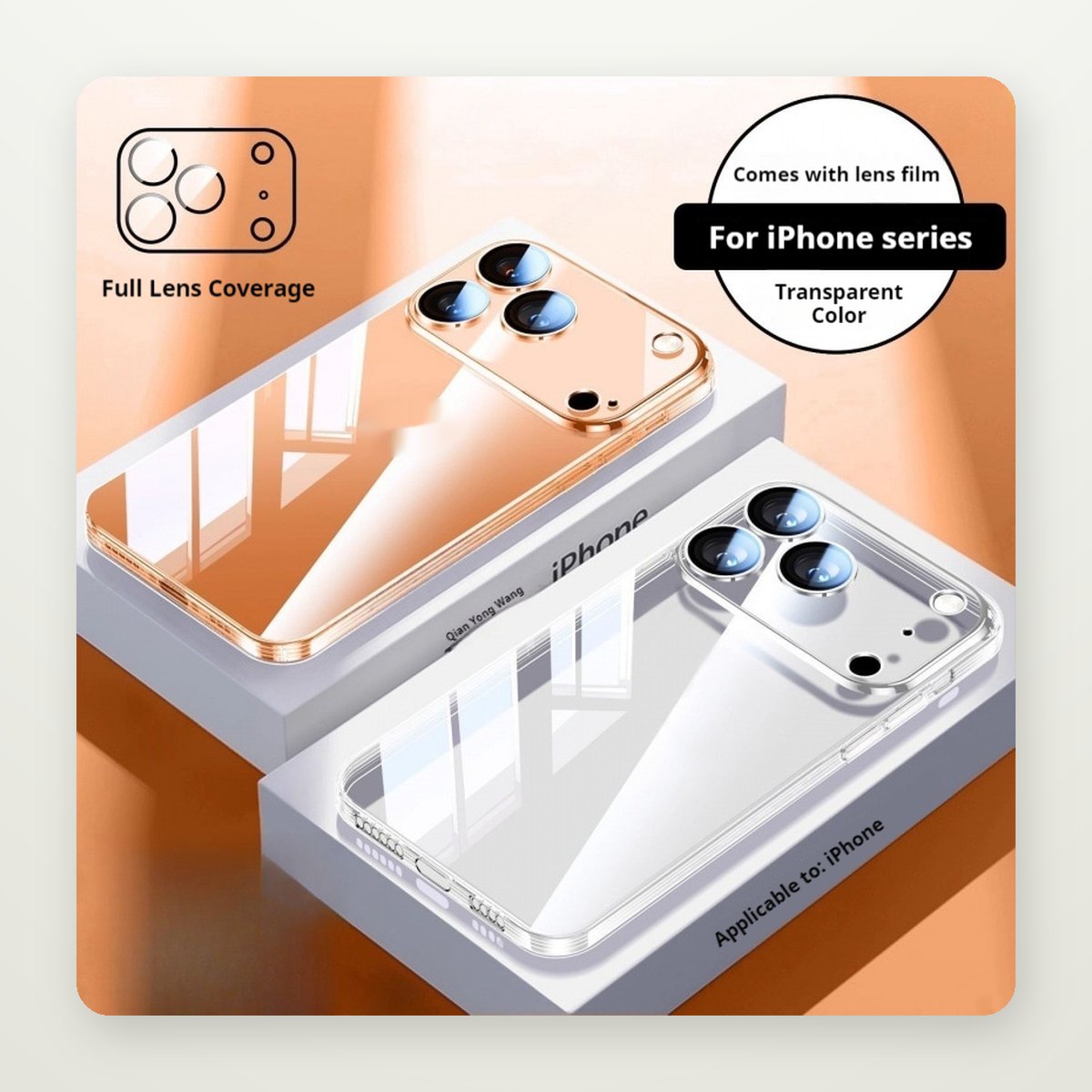 Ultra-Thin Full-Wrap Case for iPhone 14–17 & Air