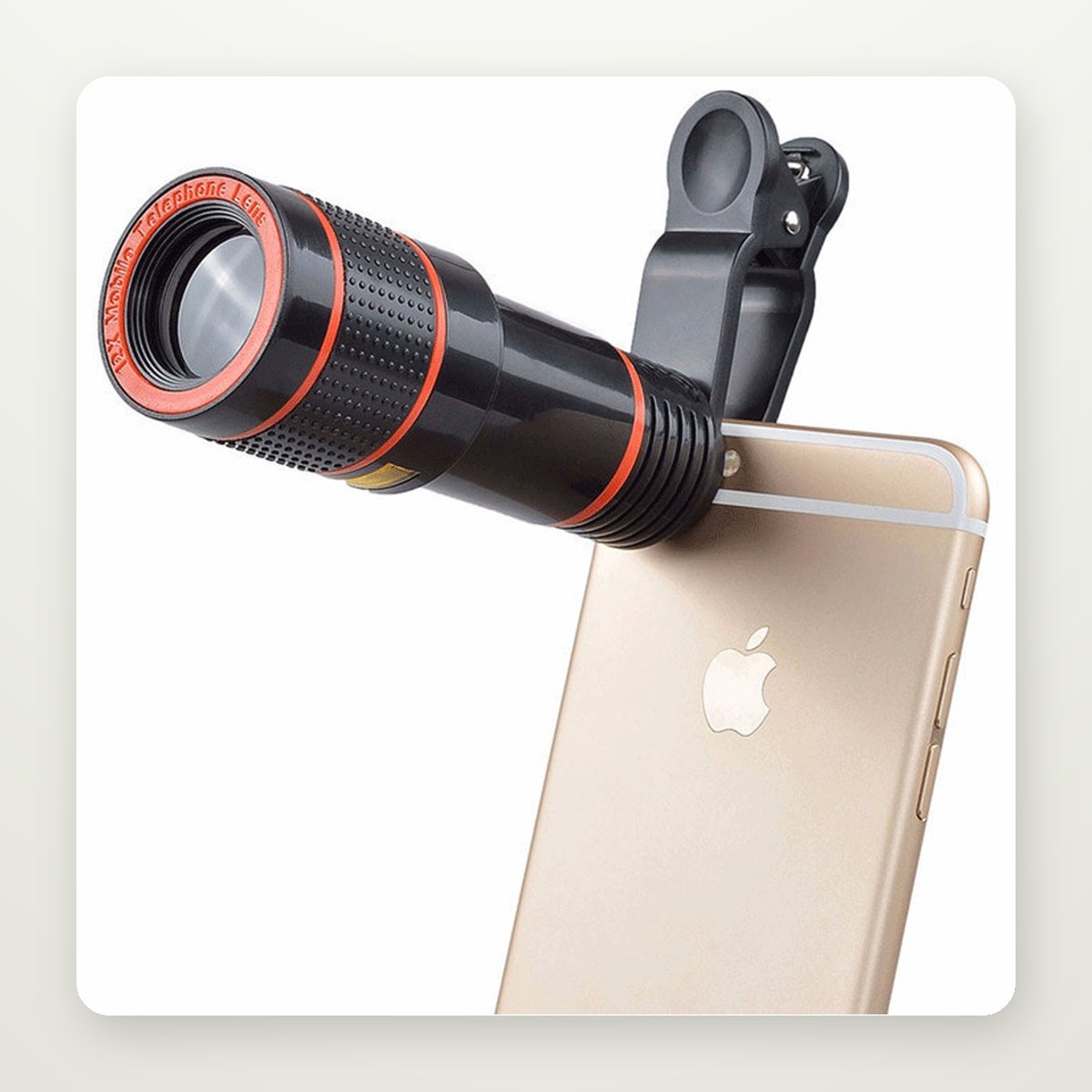 Clip-On Telephoto Zoom Lens for Phones